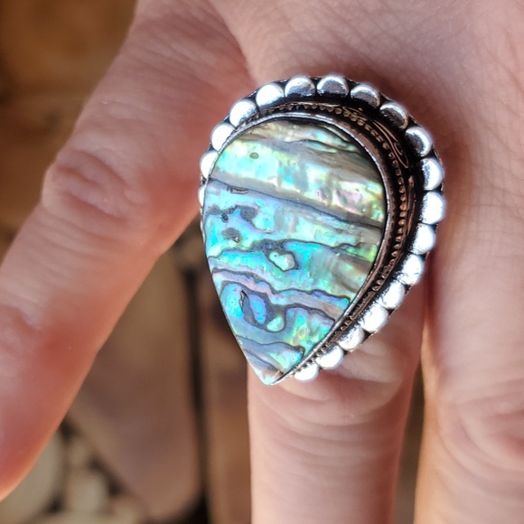 New Abalone Shell 925 Silver Ring. - Picture 8 of 13